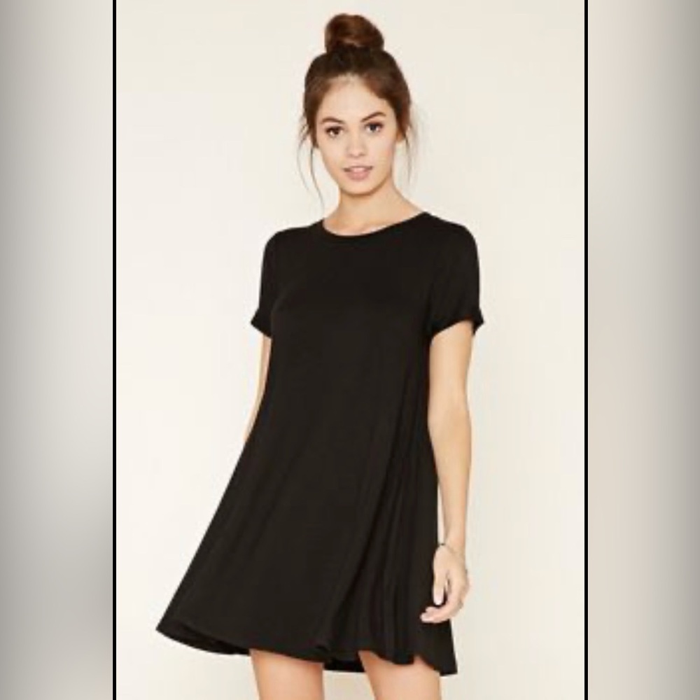Chic Asymmetrical Black Dress
